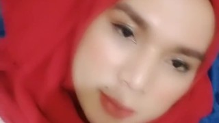 VCS Kak Amorra Zorra Jilbab Merah Mendesah Remas TT